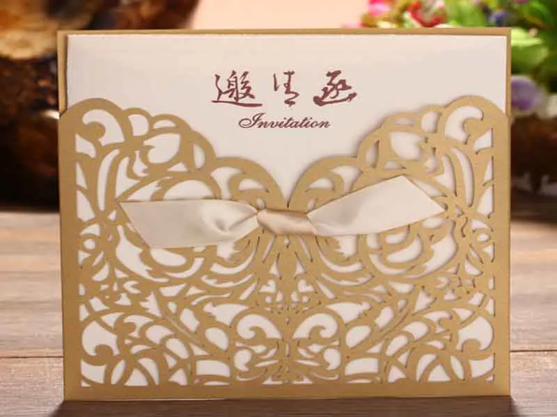 transfer gold foil printing manufacturer for wedding cards Top-In