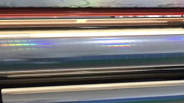 Customer laminating hologram laser film