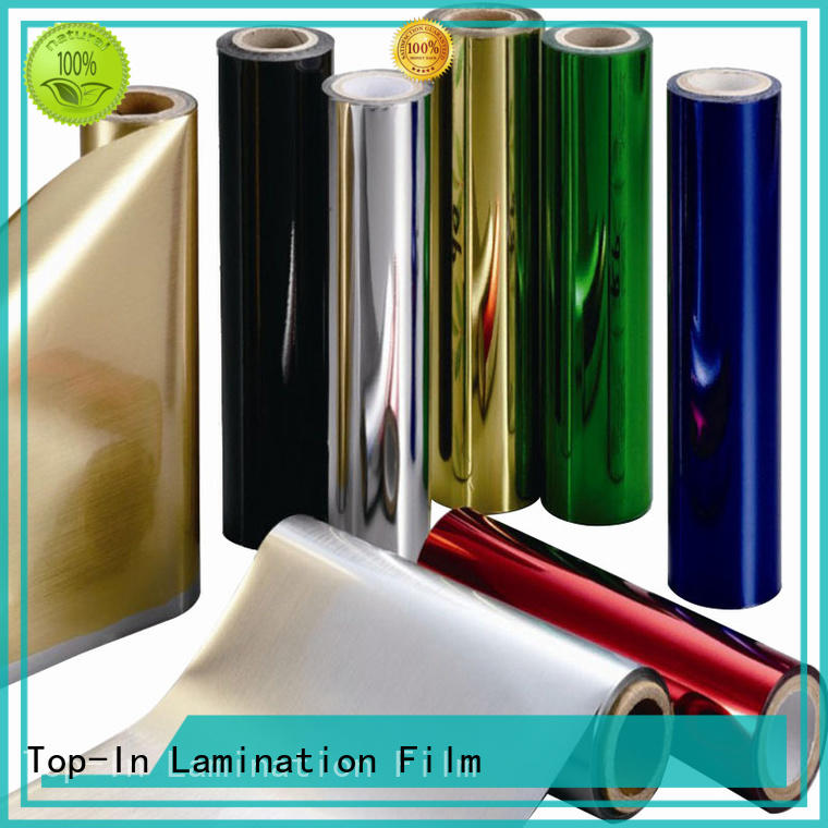 Top-In metallic film personalized for decoration