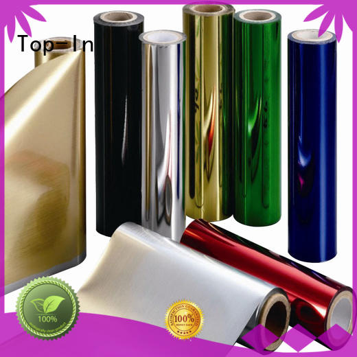 Top-In Brand decoration silver alcohol packaging custom metalized polyester film