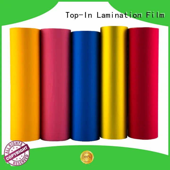 Top-In stable soft touch laminate soft for bags