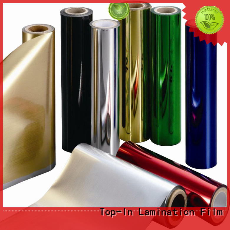 Top-In ultraviolet-proof metallic film personalized for decoration