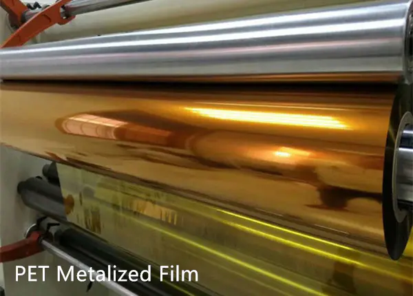 gold metalized polyester film company, metallic metalized film factory
