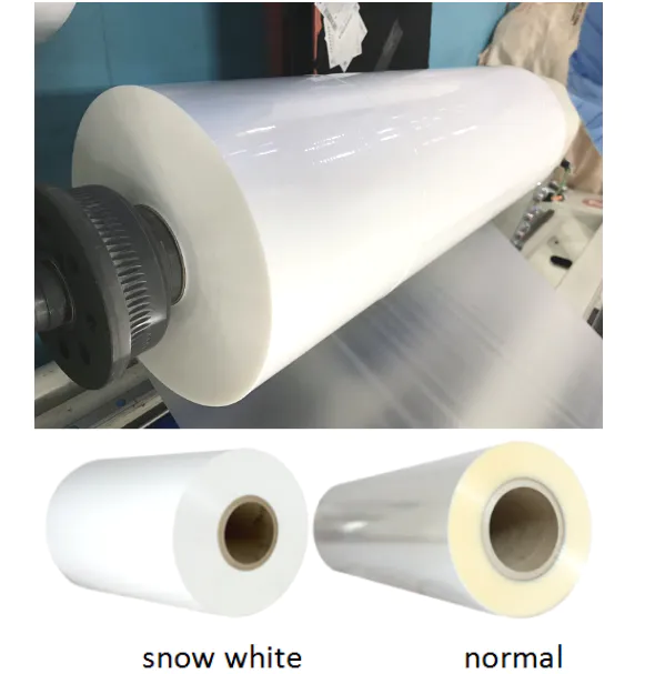 Bopp super white film/BOPP white film (Glossy film & Matt film)
