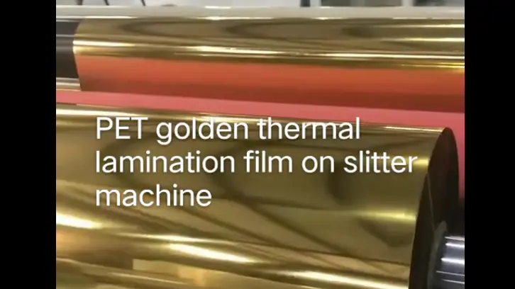 Gold Metalized PET Film/ PET Golden Thermal Lamination Film