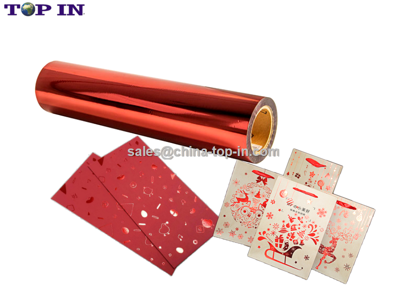 Digital Hot Sleeking Foil Red Pattern