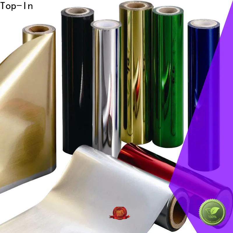 Top-In ultraviolet-proof metallic film well designed for decoration