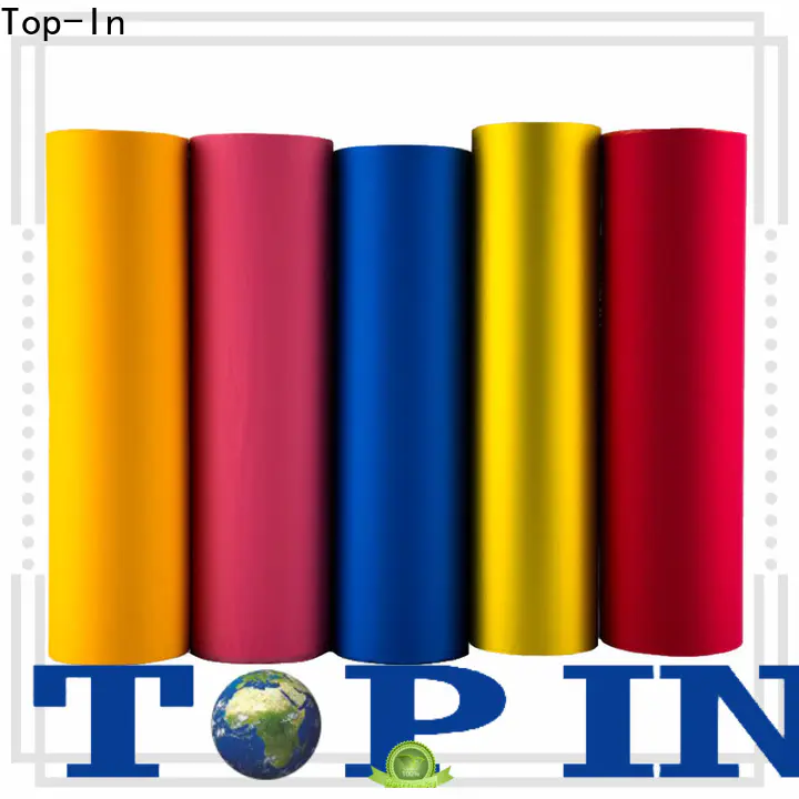 Top-In pink soft touch film factory for bags