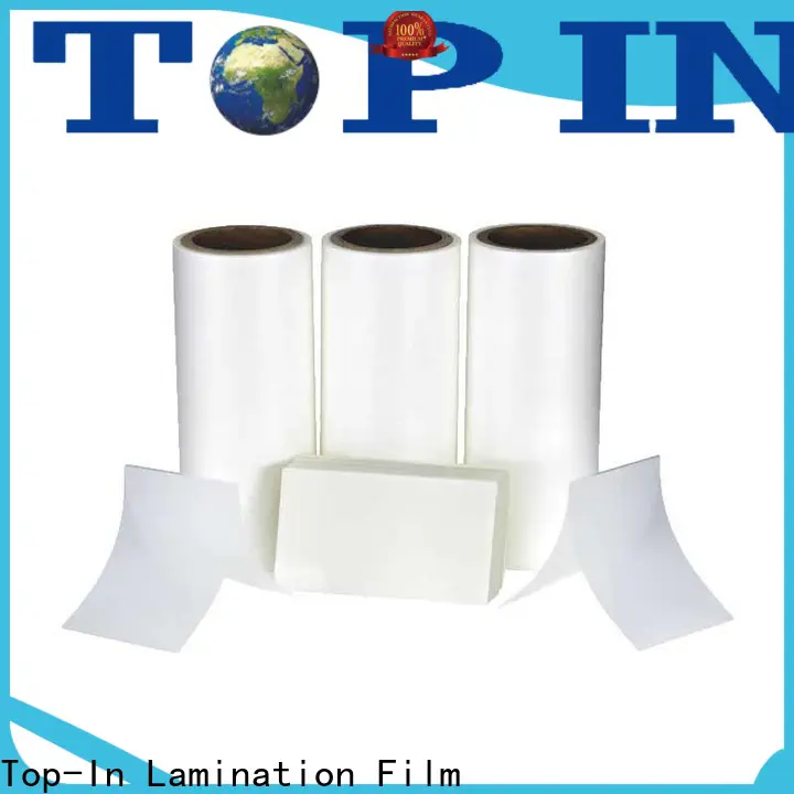 Top-In coated thermal bopp film customized for paper box