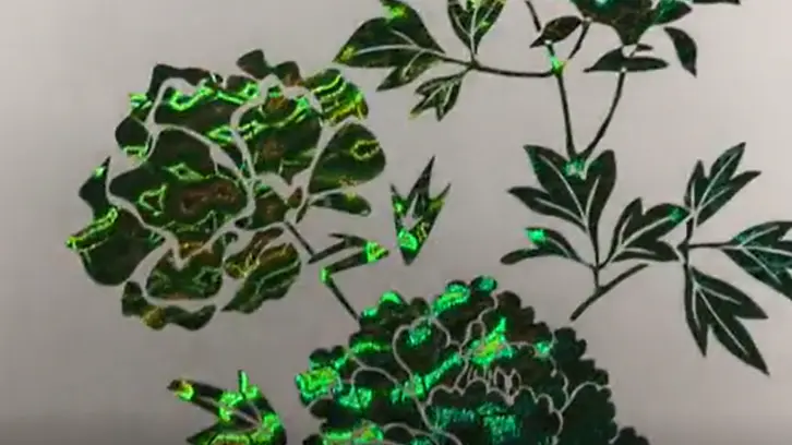 Digital hot sleeking film/ Toner Foil: Green Wave