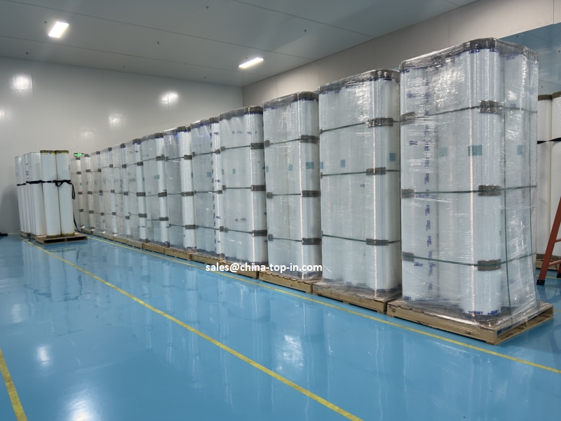 Domestic safe packing bopp white film glossy 20mic for distributors in Beijing